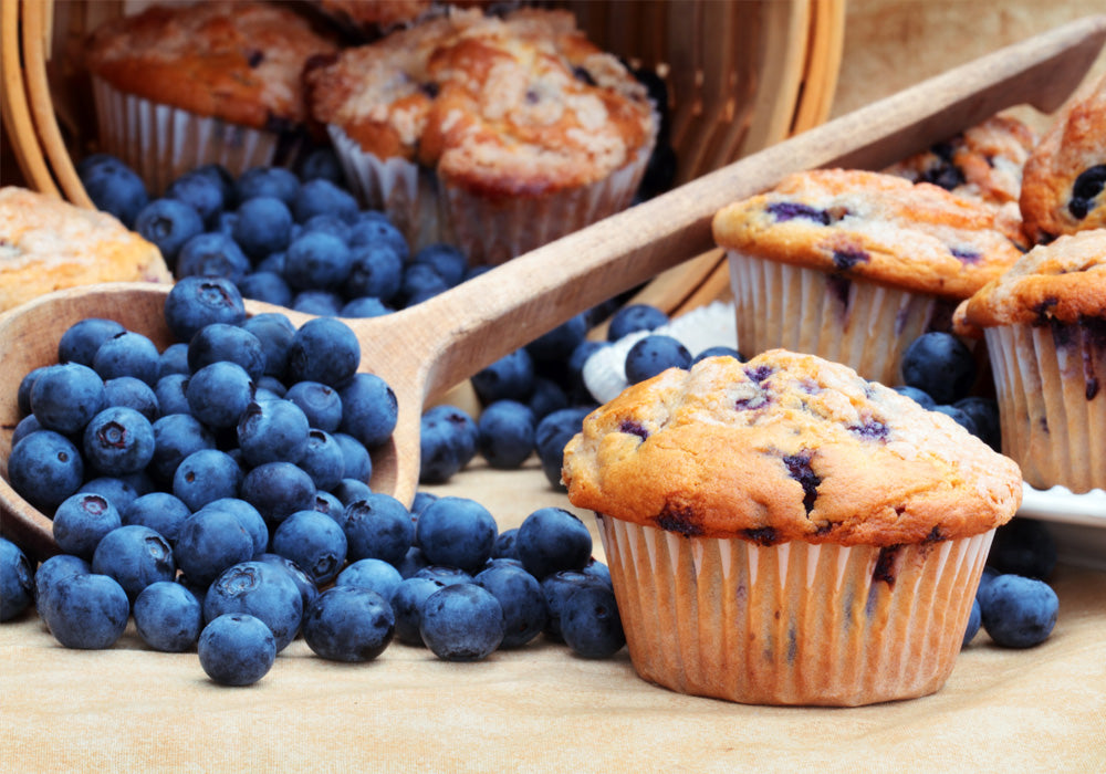 tart blueberry muffins