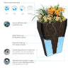 Crescent Garden Self-Watering Rim Planter