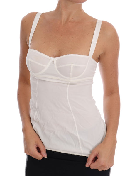 white silk camisole