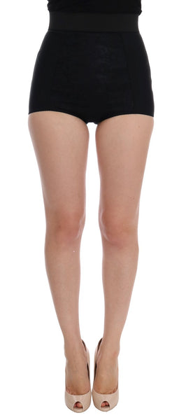 black hot pants high waisted