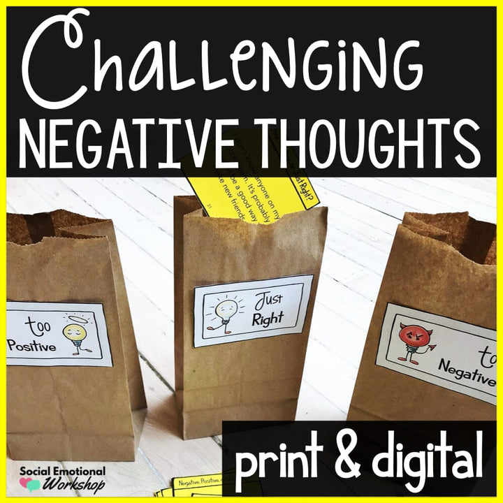 Challenging Negative Thinking Activities for Positive Self Talk Media Social Emotional Workshop