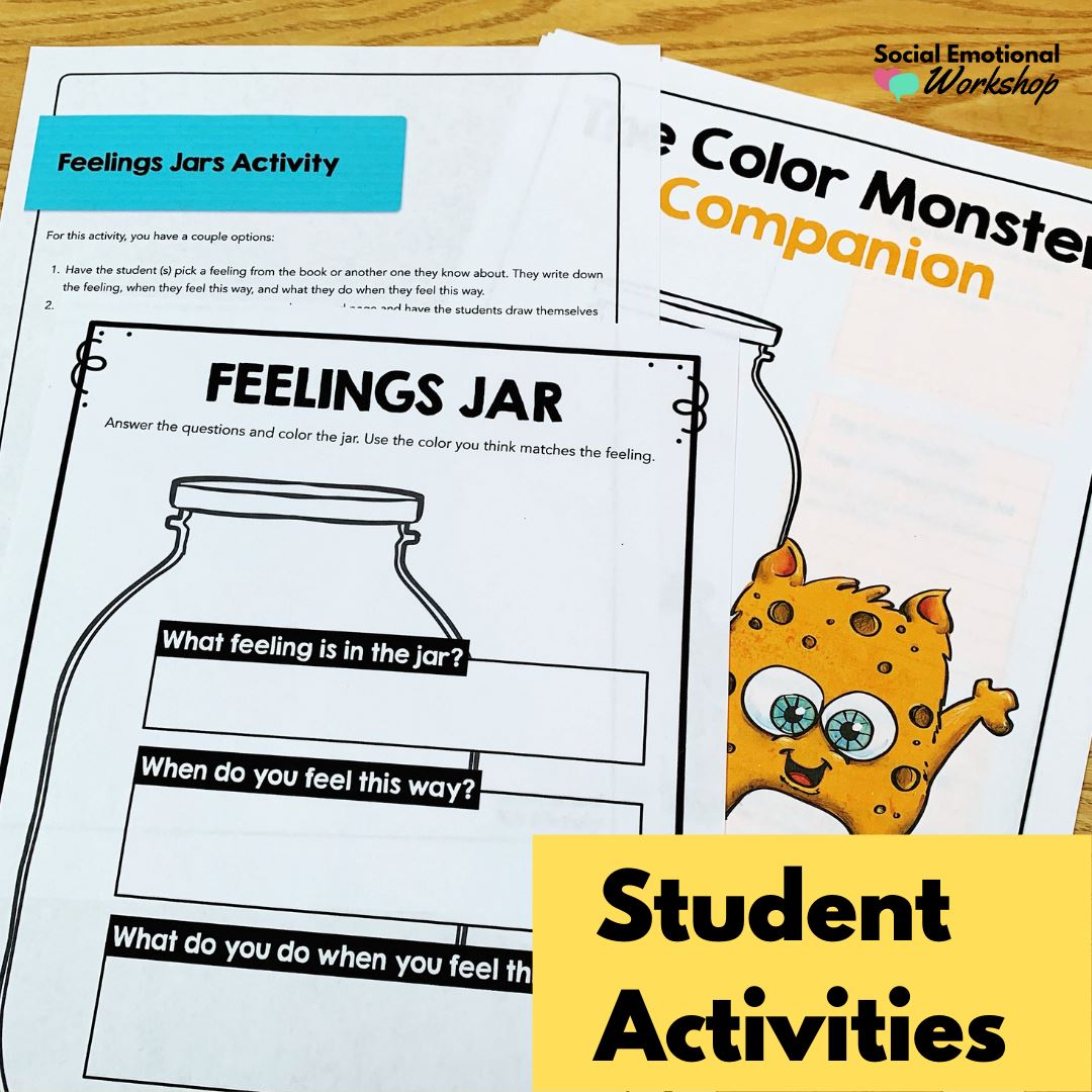 The Color Monster SEL Read Aloud Book Companion and Activities Media Social Emotional Workshop