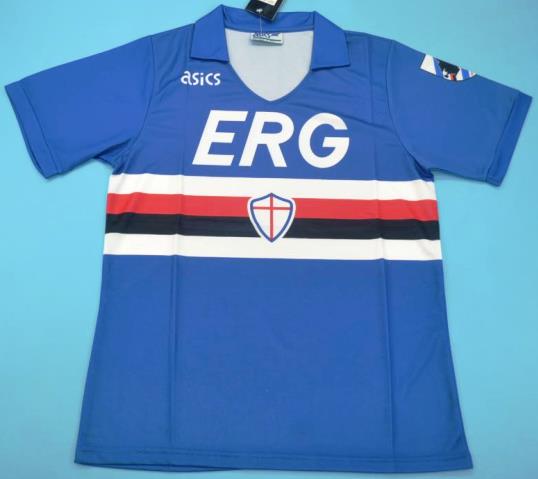 Sampdoria retro soccer jersey 90-91 