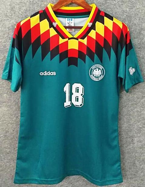 Germany WC 94 away soccer jersey – Jaraguar