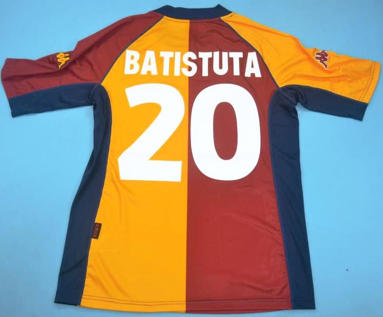 batistuta roma jersey