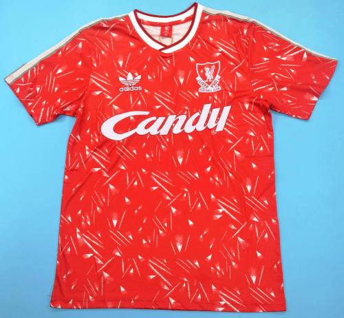 Liverpool retro soccer jersey 1990 