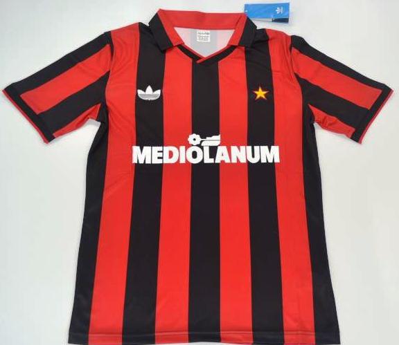 AC Milan retro soccer jersey 1991-1992 