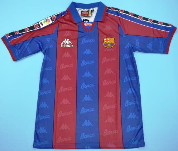 FC Barcelona retro soccer jersey 96-97 