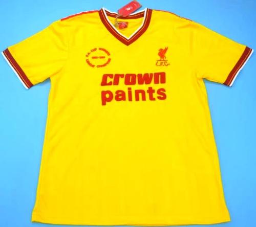 liverpool retro yellow shirt