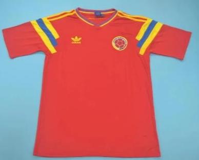 red colombian soccer jersey