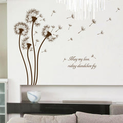 Dandelion Quote Stickers Wall Sticker Wall Art Home Decoration Accesso The Lounge Depot