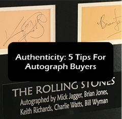 Authenticity: 5 Tips For Music Autograph Buyers