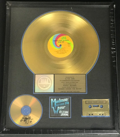 Elton John Madman Across The Water RIAA Award