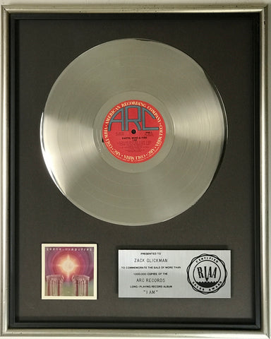 Earth Wind and Fire I Am Platinum RIAA award