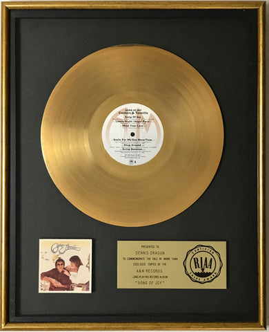 Captain & Tennille RIAA Gold Album award