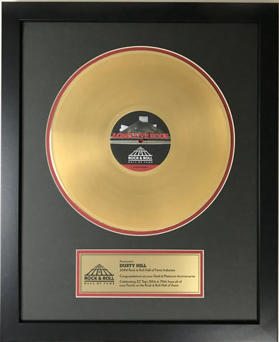 Dusty Hill personally owned 2004 Rock and Roll Hall of Fame award