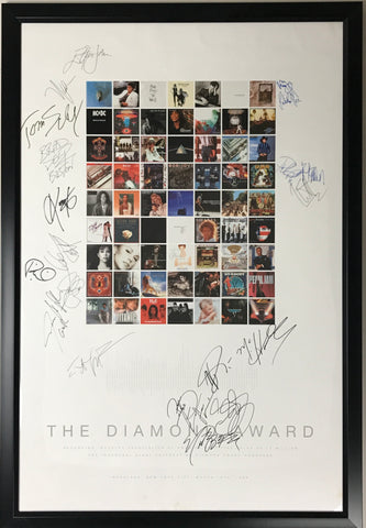 RIAA Diamond Award poster signed by 23 artists