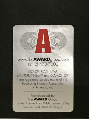 The Award Group RIAA award label