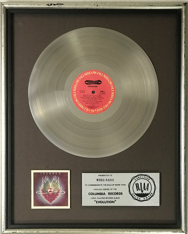 Journey Evolution RIAA floater award