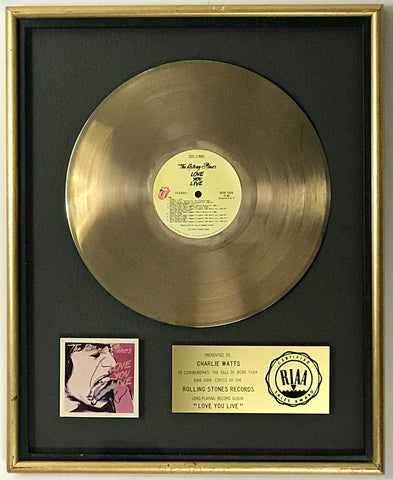 Rolling Stone Love You Live RIAA floater award