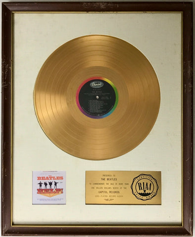 The Beatles Help! RIAA Award