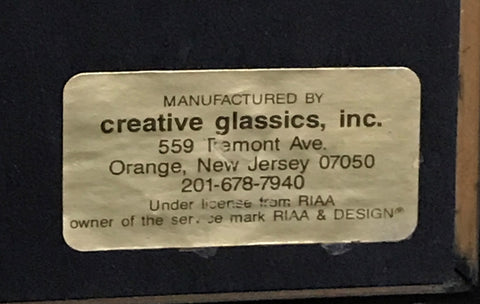 Creative Glassics modern label