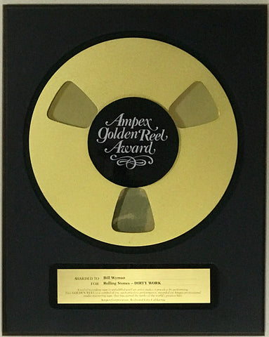 Ampex Golden Reel Award to the Rolling Stones Bill Wyman
