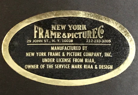 New York Frame & Picture Co. sticker late era