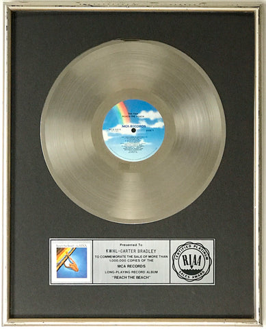 The Fixx Reach The Beach Platinum RIAA award
