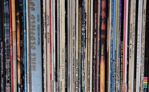 Vinyl record collection