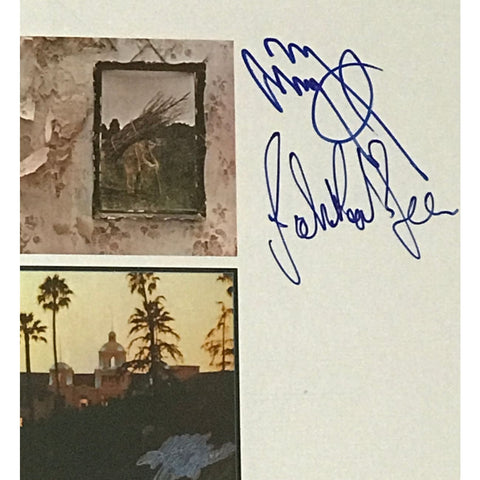 Led Zeppelin Jimmy Page and John Paul Jones autographs