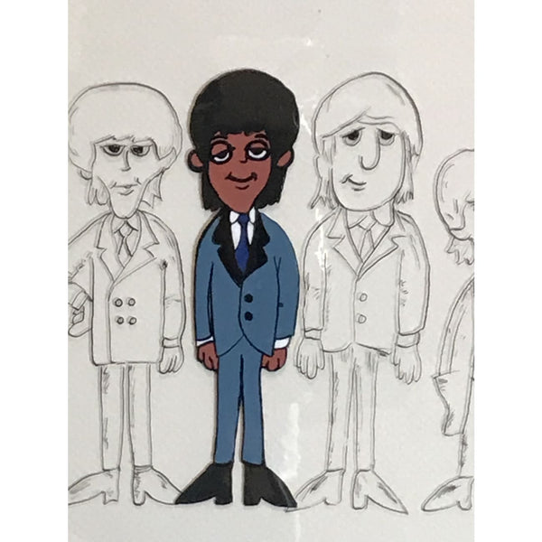 Beatles 1965 69 Cartoon Series Animation Cel Musicgoldmine Com