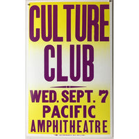 Culture Club 1983 Boxing Style Concert Poster - Poster