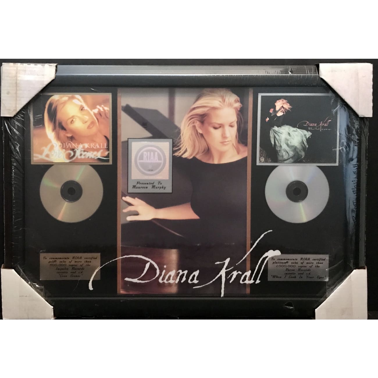 Diana Krall When I Look In Your Eyes/Love Scenes RIAA Award NEW, sealed
