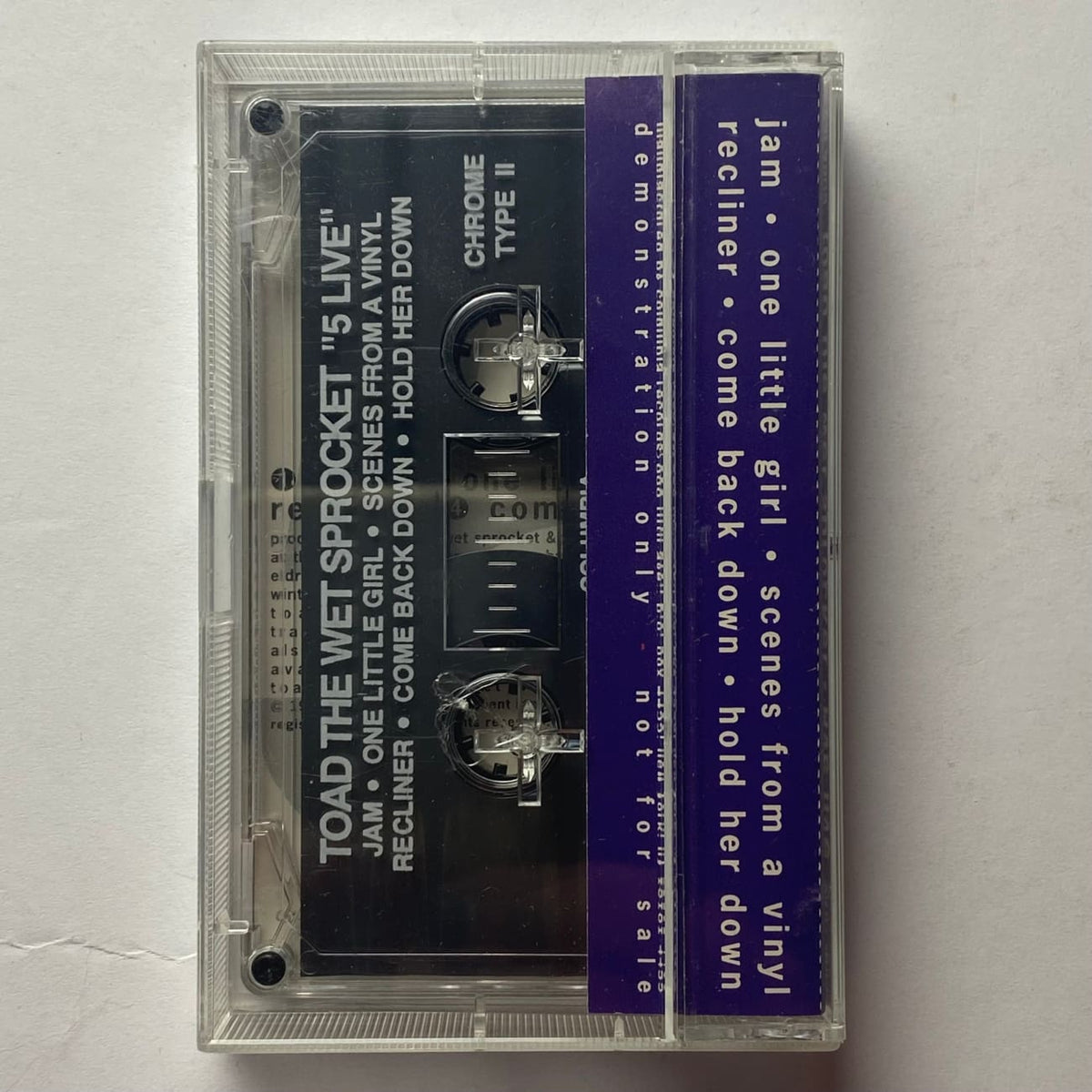 musicgoldmine.com - Toad the Wet Sprocket Five Live 1992 Promo Cassette ...