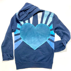 Image of Sacred Heart Hoodie in Blue