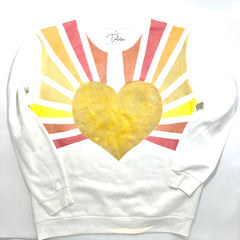 Image of Sacred Heart Sweatshirt in White