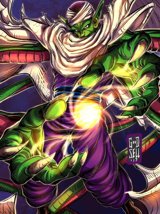 DRAGON BALL PICCOLO Print / Dragon Ball Super Poster GIFT Anime DBZ Wa ...