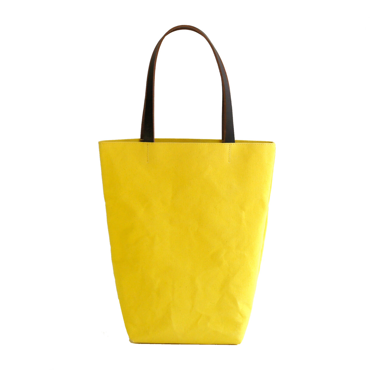 yellow canvas bag