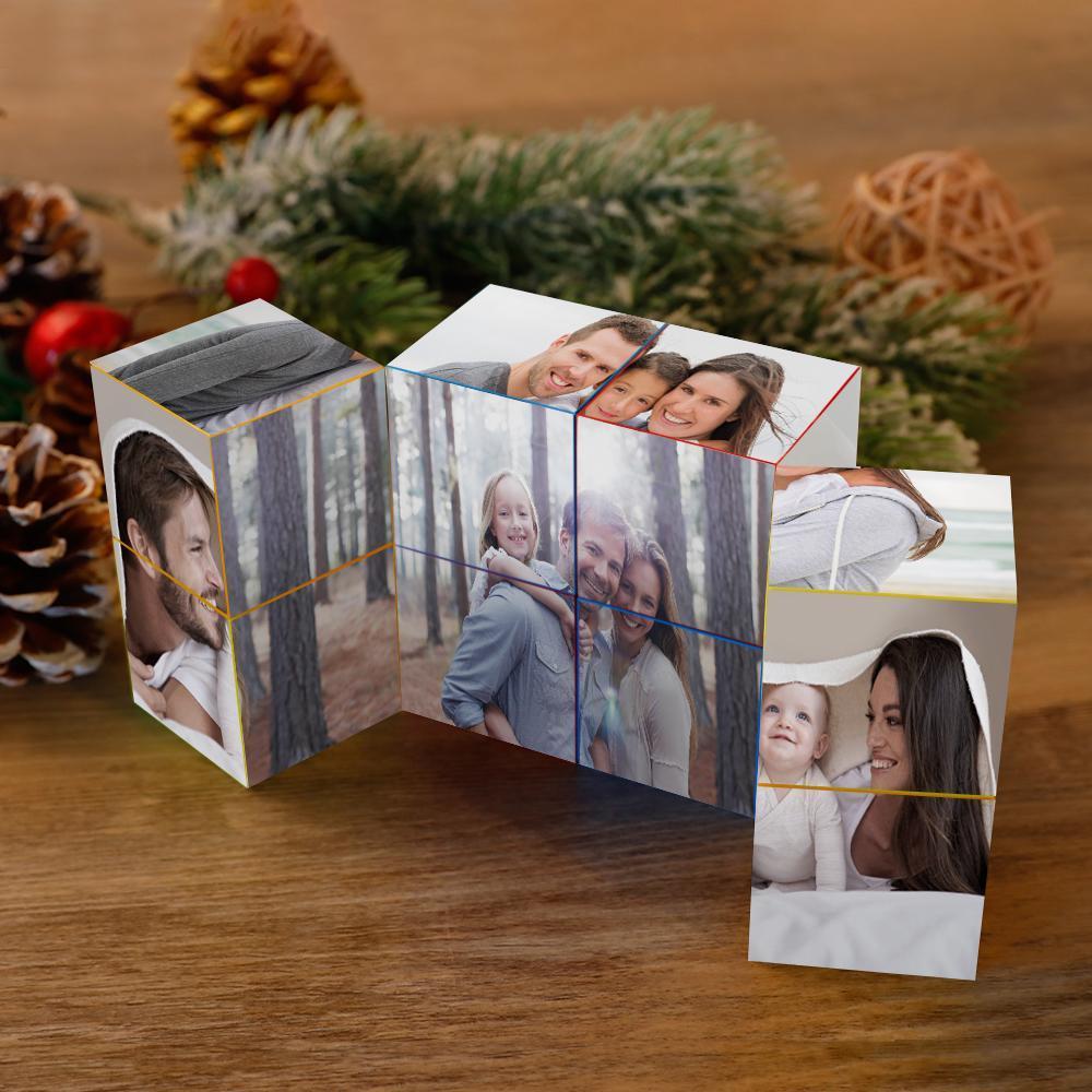 Mother's Day Gift Infinity Photo Cube Custom Folding