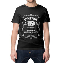 Birthday Shirt 63rd Birthday Gift, VINTAGE 1958 Limited Edition, Well Aged Original Parts T-shirt