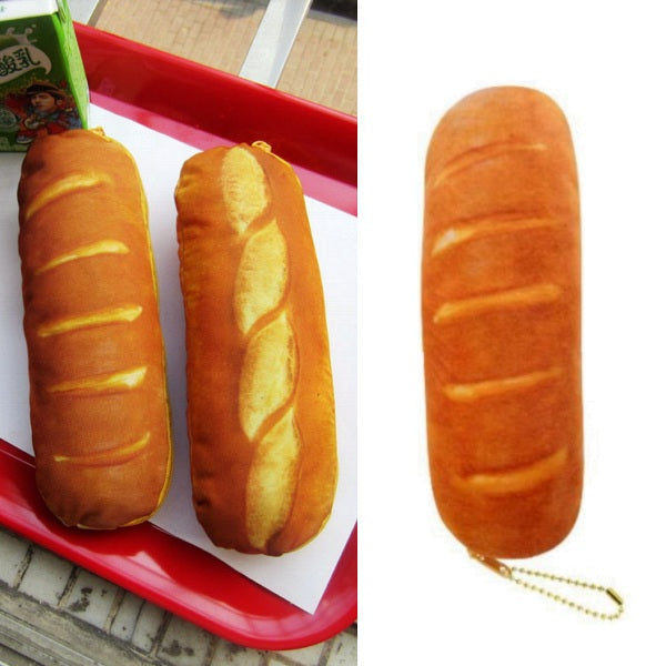 Baked French Bread Pencil Case Bag
