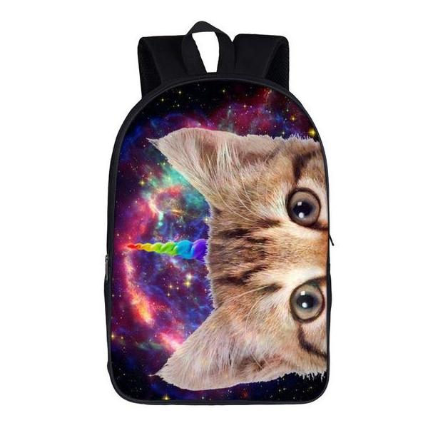 Funny Unicorn Kitty Cat Backpack (17") Funn Bagz