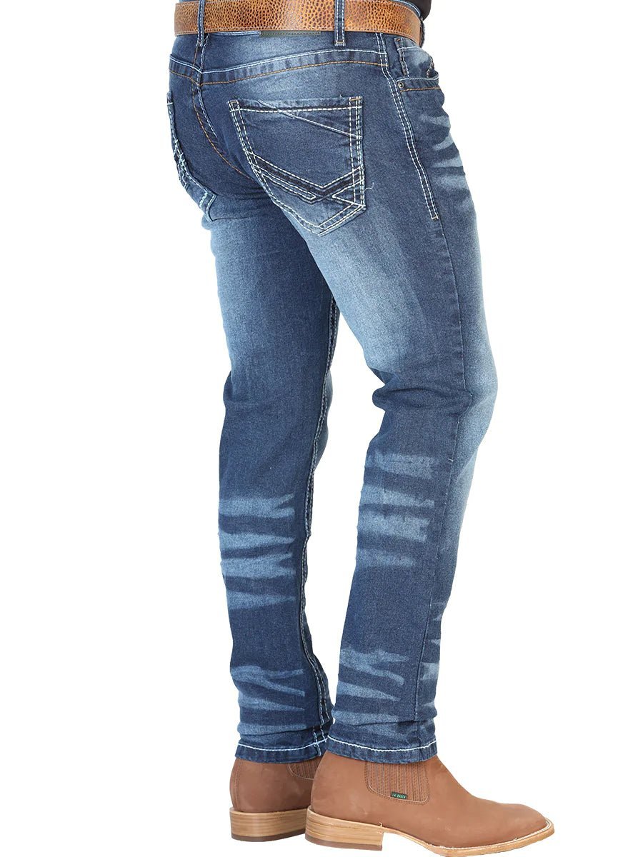 Pantalon De Mezclilla Casual Para Hombre 'El Norteño' *Azul Oscuro-126631*