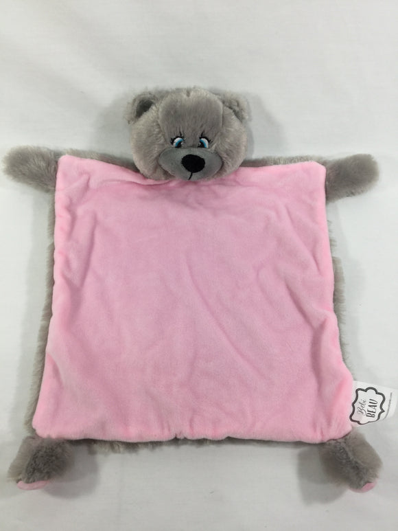 Bebi Beau Bear Comforter - Pink – Beautiful Embroidery Blanks