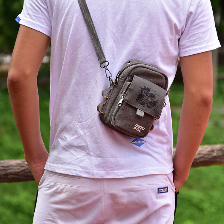 Tokyo Ghoul Printed Fanny Pack 3 Pocket Bulit-In - 1herosuits