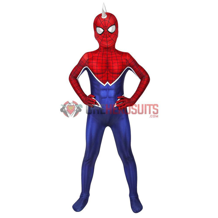 Gifts For Kids Punk Spider-Man Cosplay Costumes – OneHeroSuits