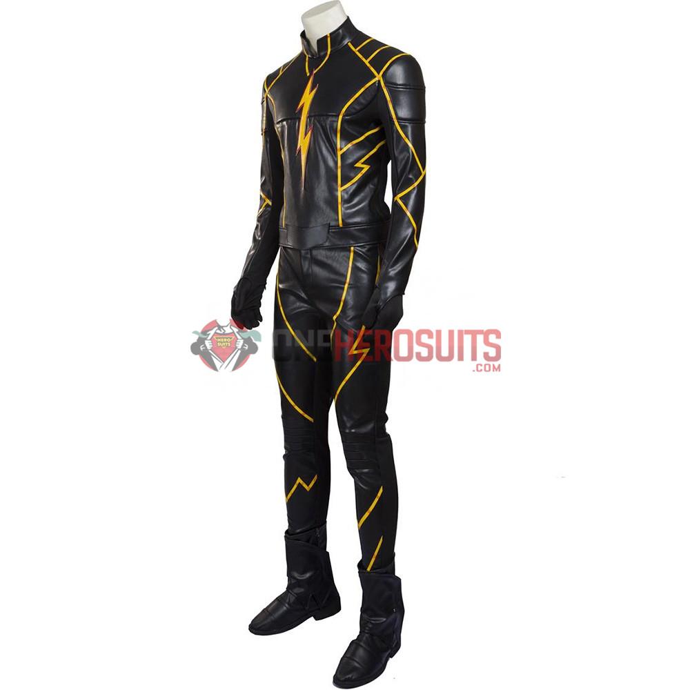 The Rival Cosplay Costume The Flash Season 3 Black Outfits Oneherosuits