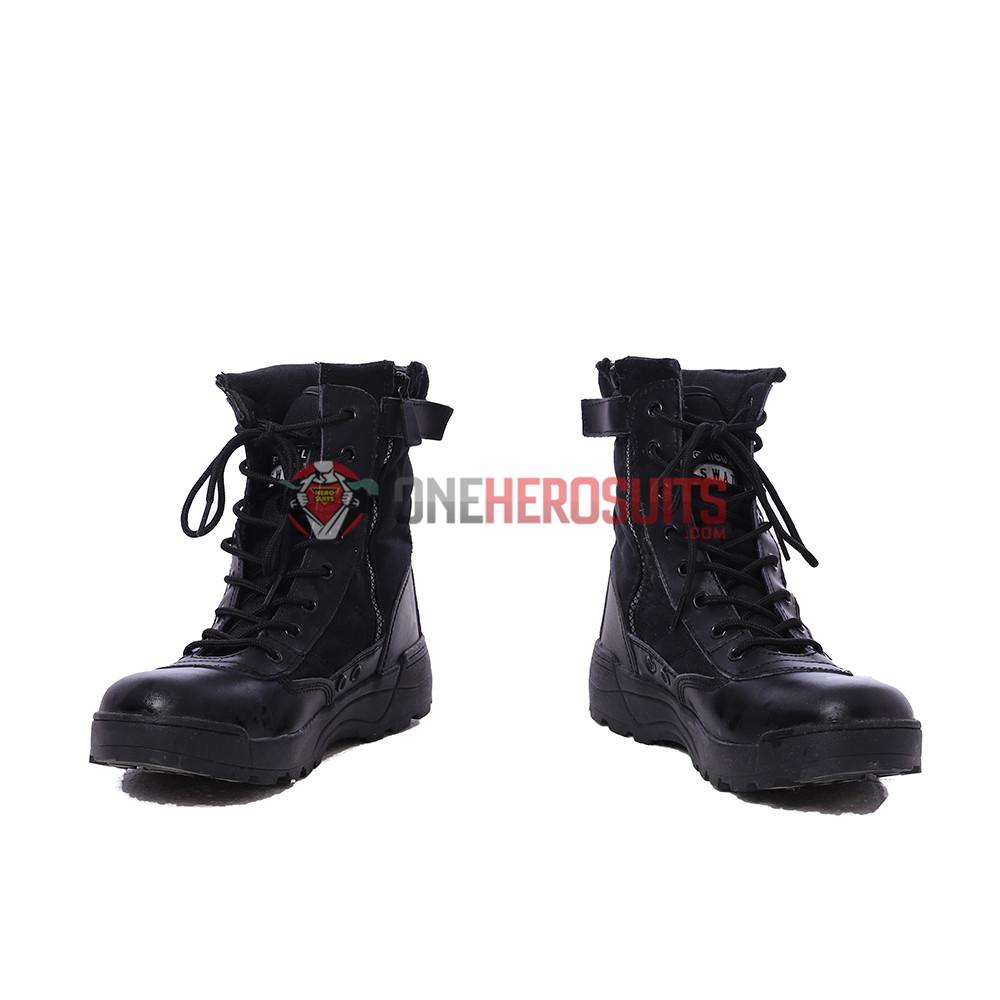 Leon Scott Kennedy Cosplay Boots Resident Evil 2 Remake R P D Shoes