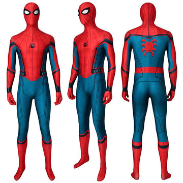 Spider man Spandex Suit Far From Home Black and Red Cosplay